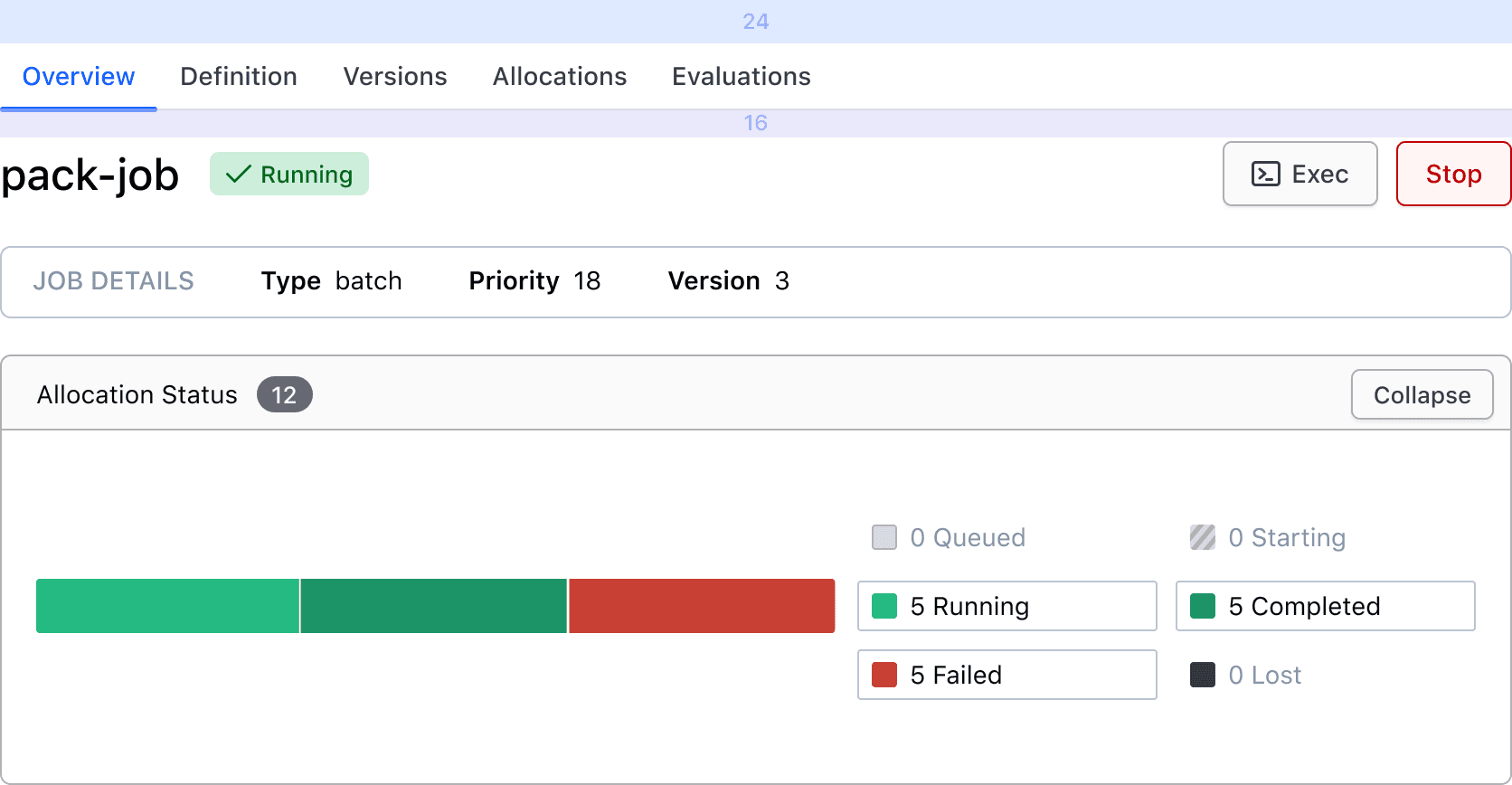 Tabs not contained spacing example